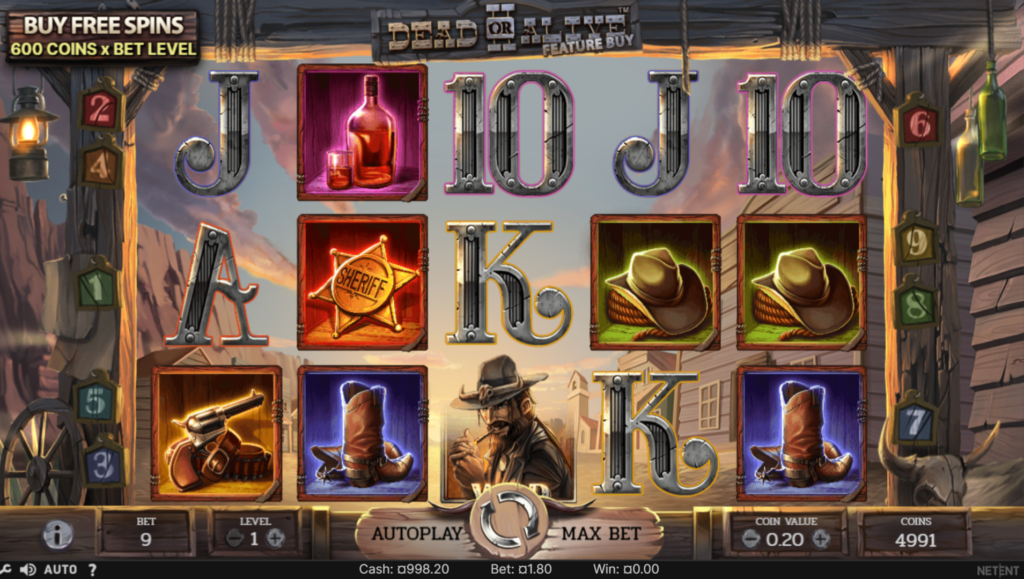Dead or Alive 2 slot screenshot