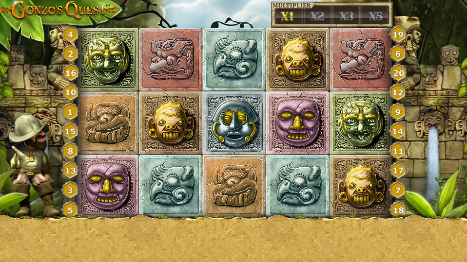 Gonzo's Quest slot screenshot