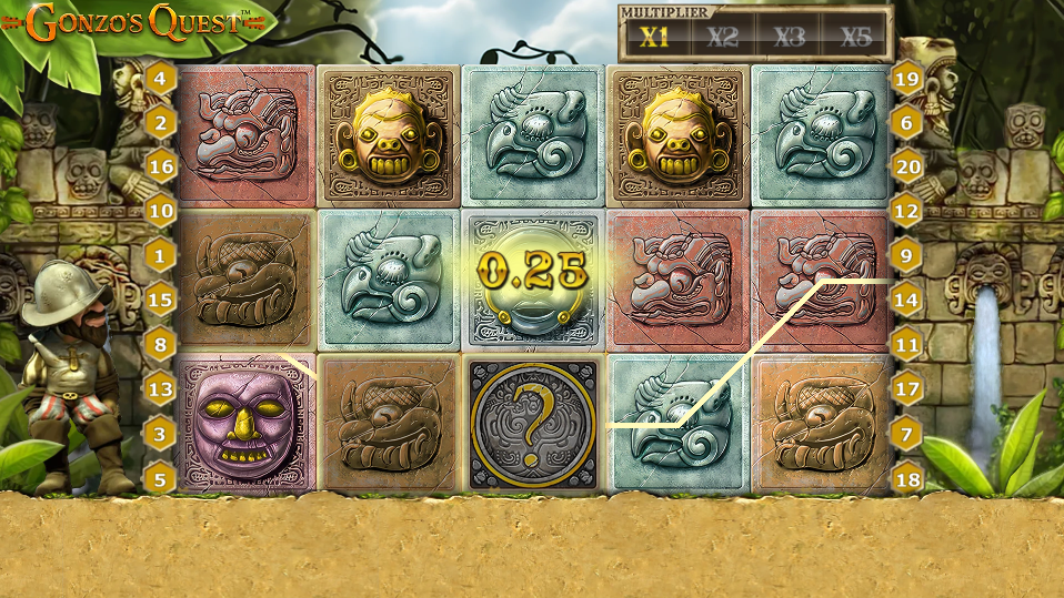 Gonzo's Quest slot screenshot