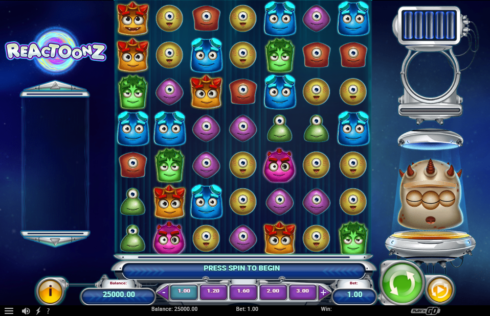 Reactoonz slot screenshot
