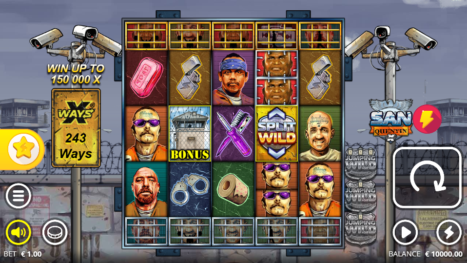 San Quentin xWays slot screenshot