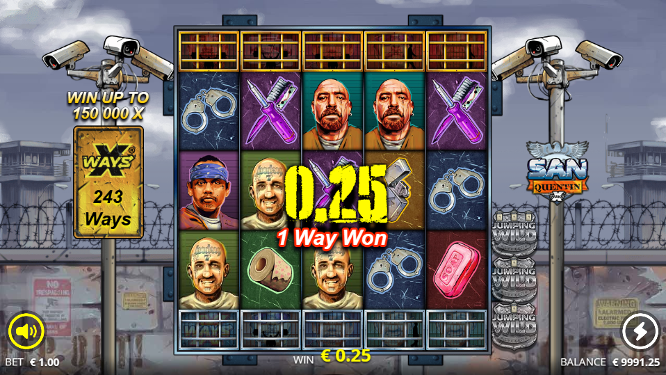 San Quentin xWays slot screenshot