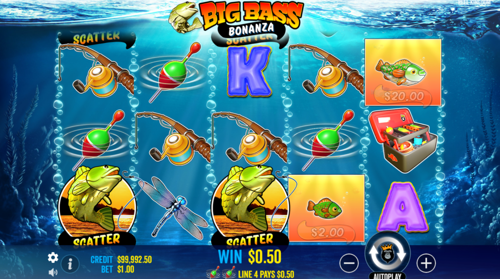 Big Bass Bonanza slot screenshot