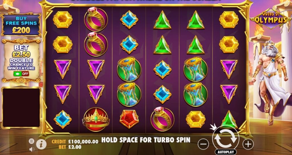 Gates of Olympus slot screenshot