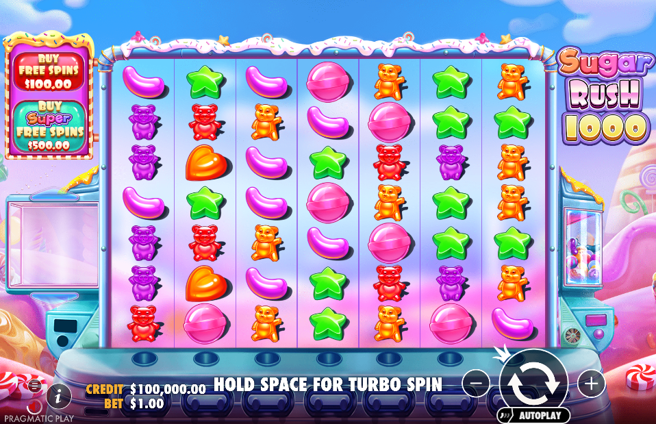 Sugar Rush 1000 slot screenshot