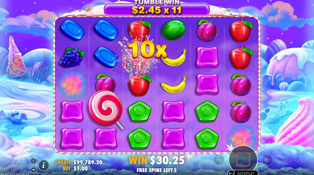 Sweet Bonanza slot screenshot