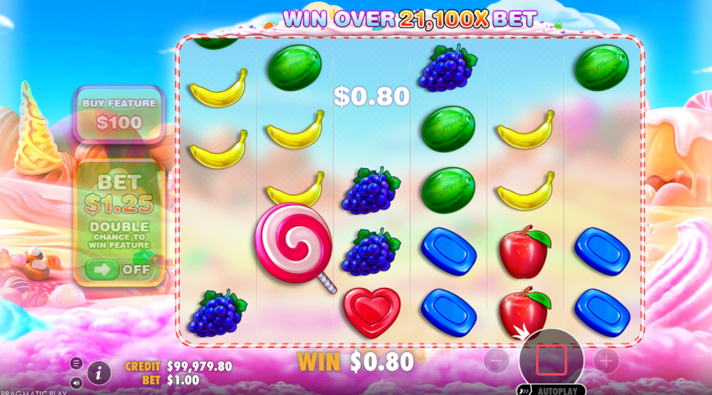 Sweet Bonanza slot screenshot